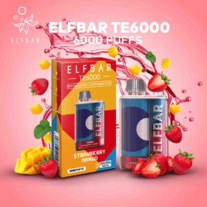 Strawberry Banana Elf Bar TE6000 Disposable Vape 6000 Puffs