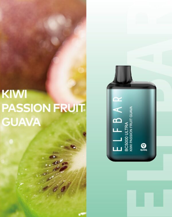 Kiwi Passion Fruit Guava ELF BAR BC5000 Ultra