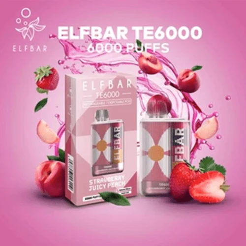 Strawberry Juicy Peach Elf Bar TE6000