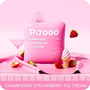 Champagne Strawberry Ice Cream ELF BAR Pi7000