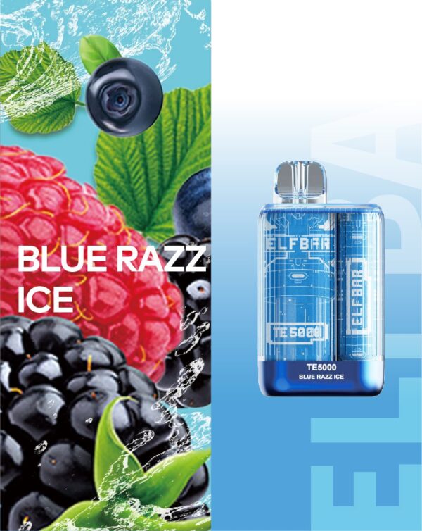 Blue Razz Ice TE5000 ELF BAR